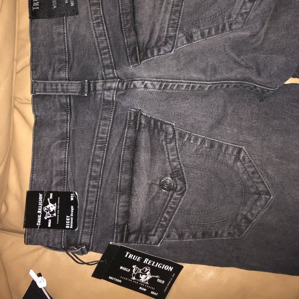 True Religion Black Ricky Jeans - Picture 3 of 8